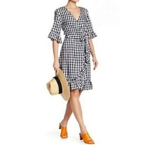 Superfoxx Gingham Wrap Dress
